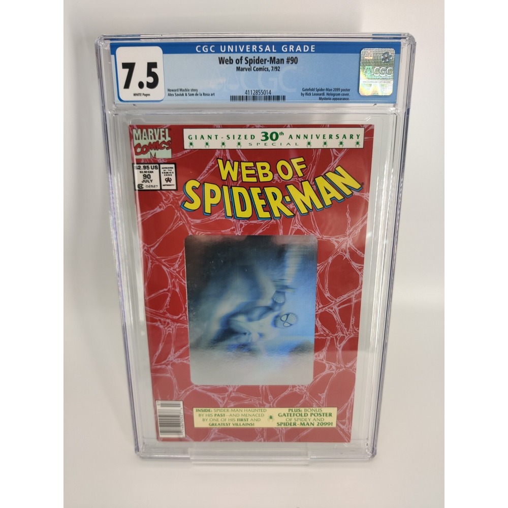 Web Of Spider-Man # 90 • Marvel Comics • Newsstand CGC 7.5 • Rare Key 🔥🔑🔑
